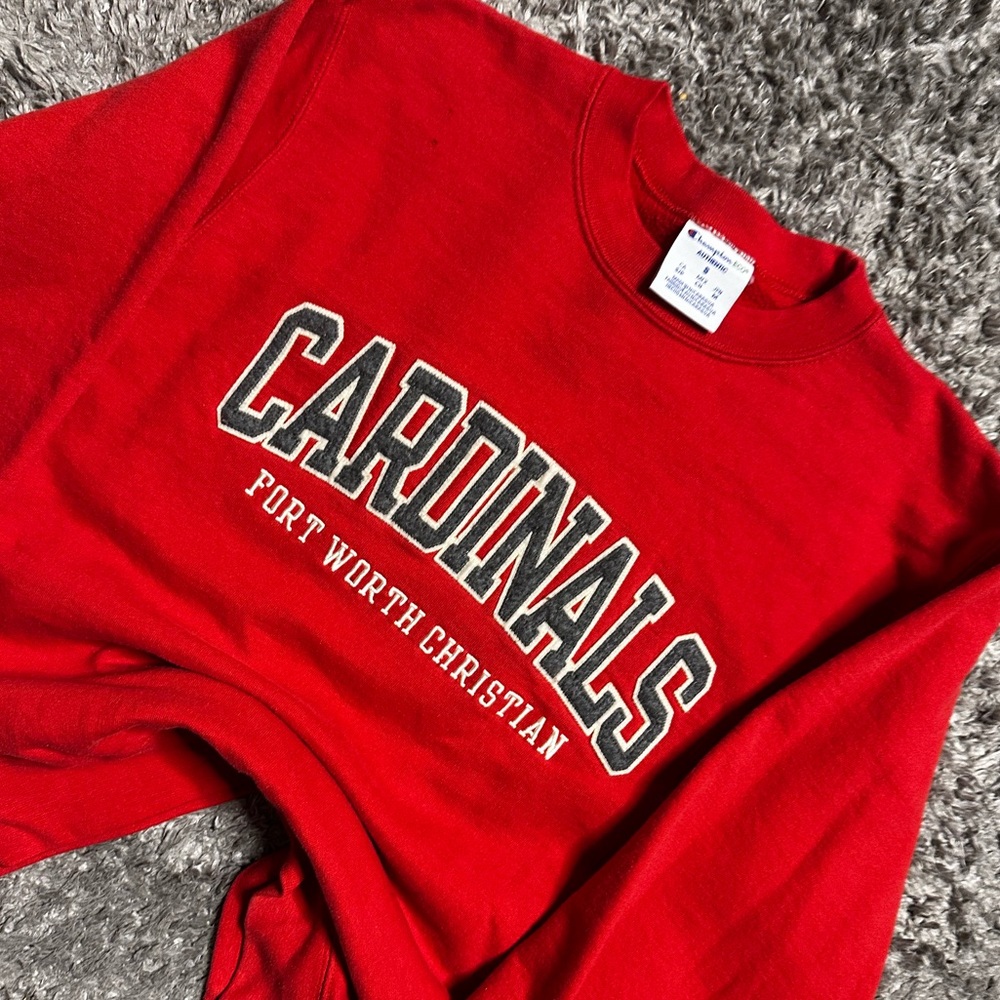 Champion Fort Worth Christian Cardinals Crewneck